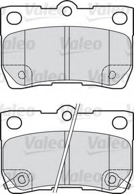 VALEO 598888 Комплект тормозных колодок, дисковый тормоз