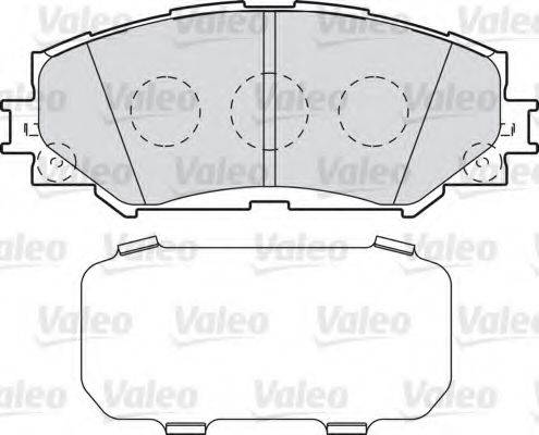 VALEO 598943 Комплект тормозных колодок, дисковый тормоз