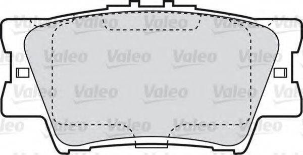 VALEO 598819 Комплект тормозных колодок, дисковый тормоз