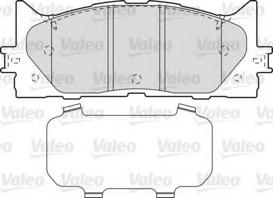 VALEO 598890 Комплект тормозных колодок, дисковый тормоз