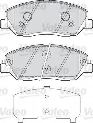 VALEO 598937 Комплект тормозных колодок, дисковый тормоз