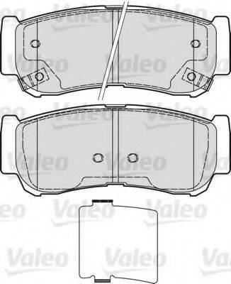 VALEO 598932 Комплект тормозных колодок, дисковый тормоз