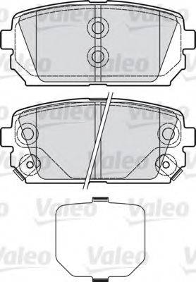 VALEO 598945 Комплект тормозных колодок, дисковый тормоз