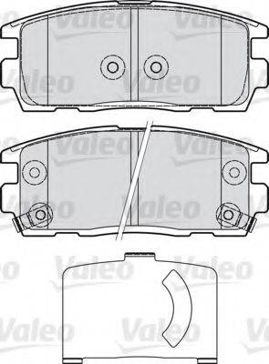 VALEO 598941 Комплект тормозных колодок, дисковый тормоз