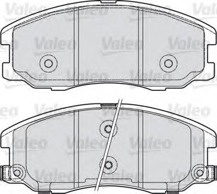 VALEO 598942 Комплект тормозных колодок, дисковый тормоз