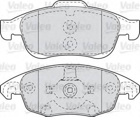 VALEO 598997 Комплект тормозных колодок, дисковый тормоз