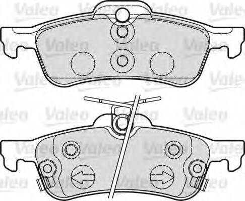 VALEO 601028 Комплект тормозных колодок, дисковый тормоз