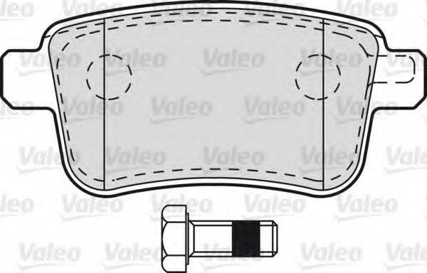 VALEO 601011 Комплект тормозных колодок, дисковый тормоз