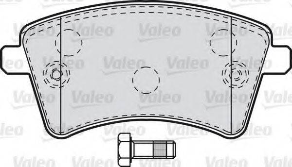 VALEO 601010 Комплект тормозных колодок, дисковый тормоз
