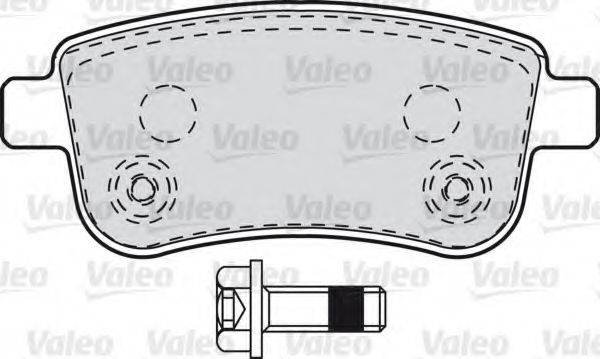 VALEO 601000 Комплект тормозных колодок, дисковый тормоз