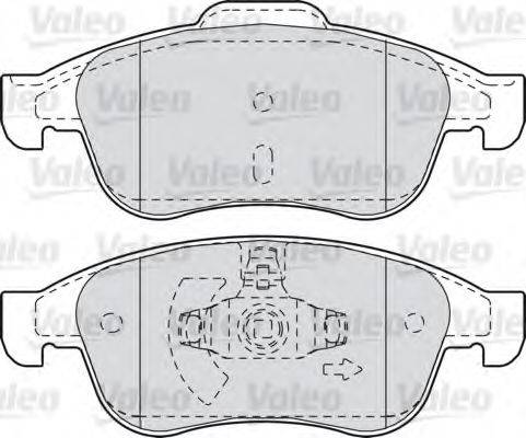 VALEO 601045 Комплект тормозных колодок, дисковый тормоз