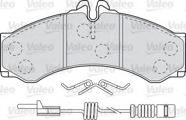 VALEO 598966 Комплект тормозных колодок, дисковый тормоз