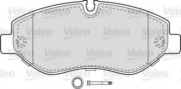 VALEO 598882 Комплект тормозных колодок, дисковый тормоз