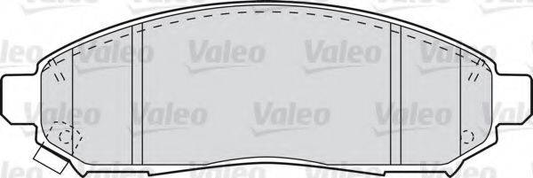 VALEO 598738 Комплект тормозных колодок, дисковый тормоз