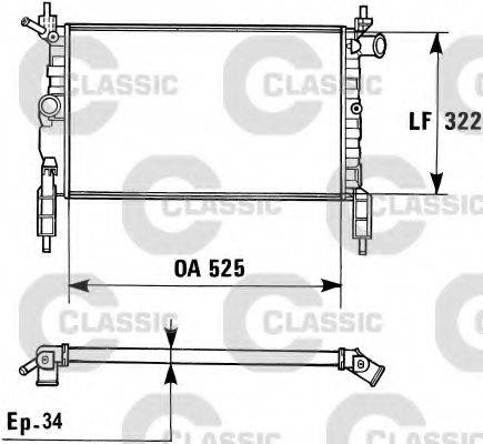 VALEO 230975 Радиатор, охлаждение двигателя