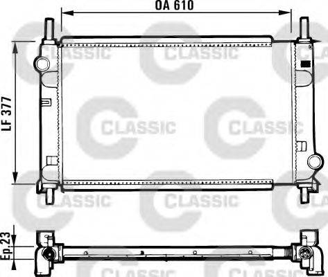 VALEO 231550 Радиатор, охлаждение двигателя