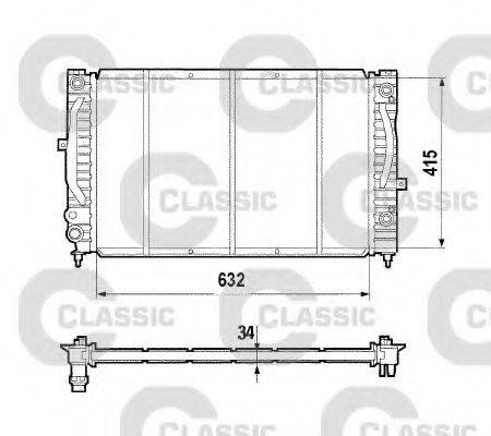 VALEO 231755 Радиатор, охлаждение двигателя