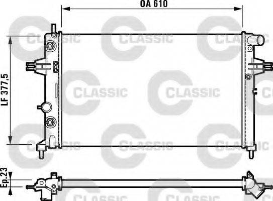 VALEO 232549 Радиатор, охлаждение двигателя