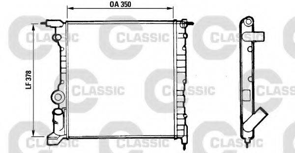 VALEO 316656 Радиатор, охлаждение двигателя