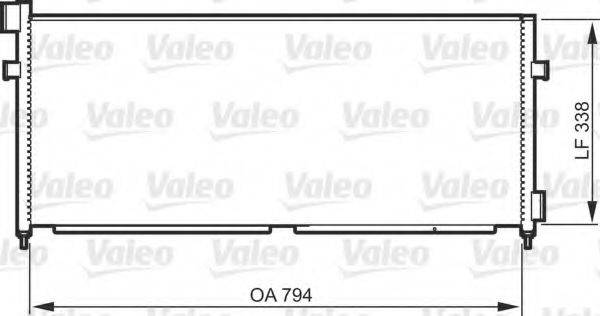 VALEO 818987 Конденсатор, кондиционер