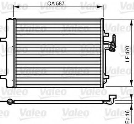 VALEO 814184 Конденсатор, кондиционер