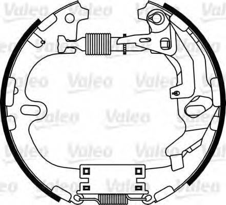 VALEO 554880 Комплект тормозных колодок