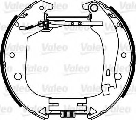 VALEO 554888 Комплект тормозных колодок