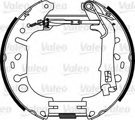 VALEO 554889 Комплект тормозных колодок