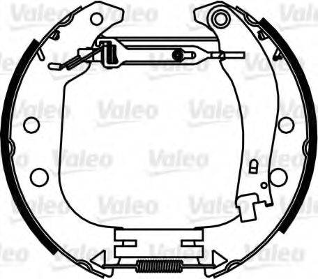 VALEO 554891 Комплект тормозных колодок