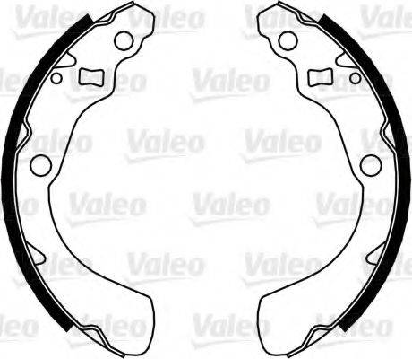 VALEO 564087 Комплект тормозных колодок