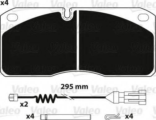 VALEO 882236 Комплект тормозных колодок, дисковый тормоз