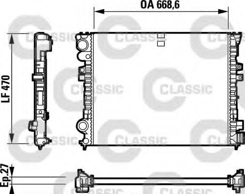 VALEO 232692 Радиатор, охлаждение двигателя