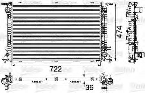 VALEO 735473 Радиатор, охлаждение двигателя