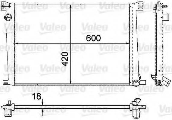 VALEO 735480 Радиатор, охлаждение двигателя