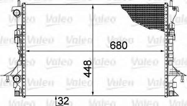 VALEO 735489 Радиатор, охлаждение двигателя