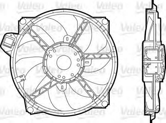 VALEO 696376 Вентилятор, охлаждение двигателя