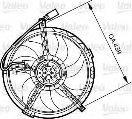 VALEO 696379 Электродвигатель, вентилятор радиатора