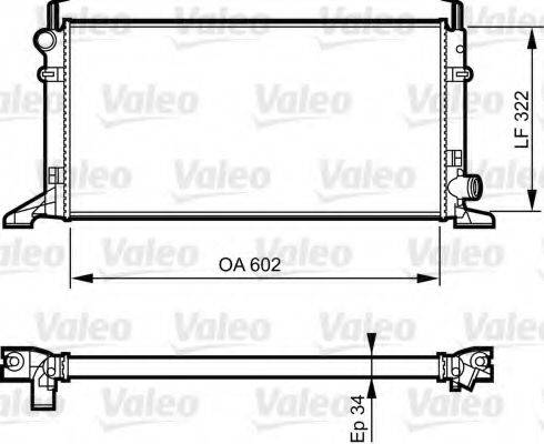 VALEO 731594 Радиатор, охлаждение двигателя