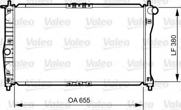 VALEO 734252 Радиатор, охлаждение двигателя