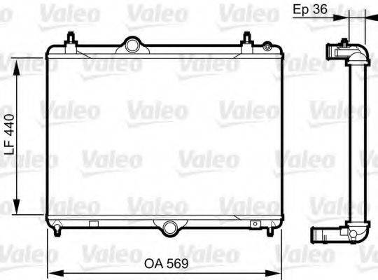 VALEO 735371 Радиатор, охлаждение двигателя