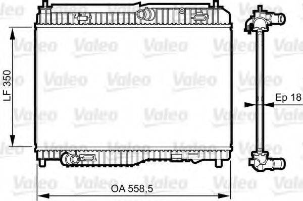 VALEO 735378 Радиатор, охлаждение двигателя