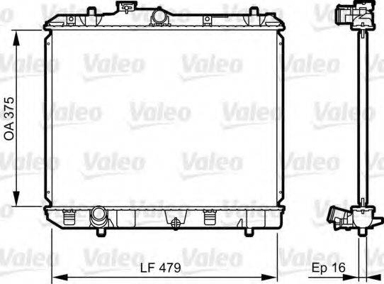 VALEO 735383 Радиатор, охлаждение двигателя