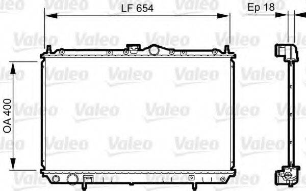 VALEO 735497 Радиатор, охлаждение двигателя