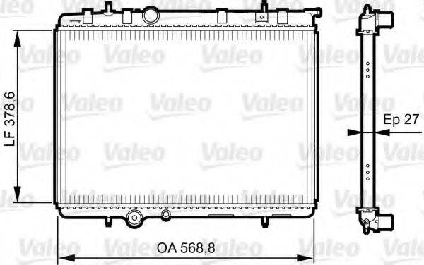 VALEO 735598 Радиатор, охлаждение двигателя