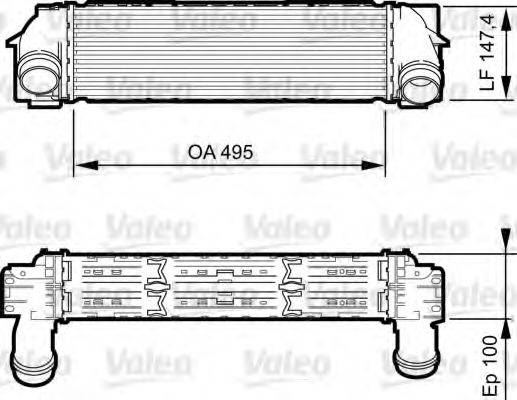 VALEO 818254 Интеркулер