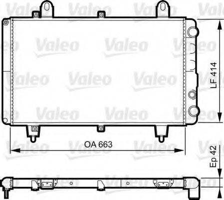 VALEO 883764 Радиатор, охлаждение двигателя