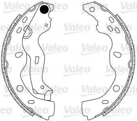 VALEO 554854 Комплект тормозных колодок