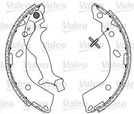 VALEO 564091 Комплект тормозных колодок