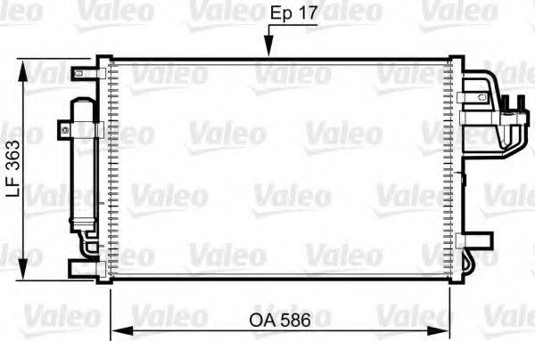 VALEO 814347 Конденсатор, кондиционер