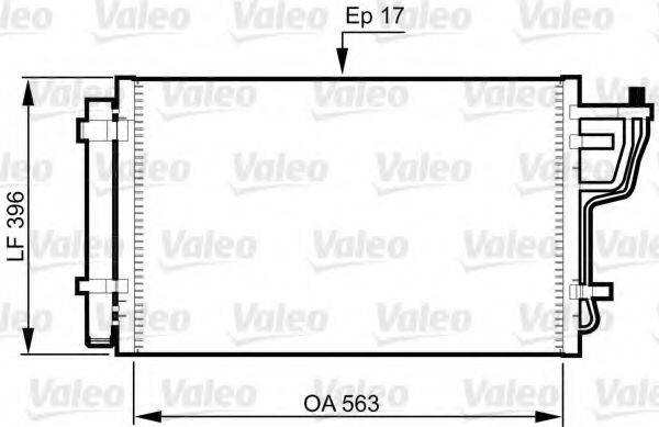 VALEO 814351 Конденсатор, кондиционер